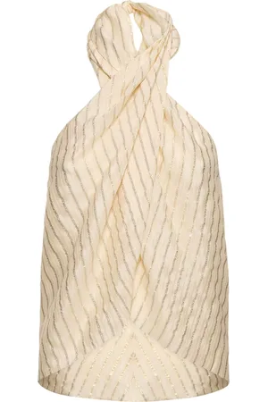 JOHANNA ORTIZ Gracia Radiante Lurex Silk Chiffon Top