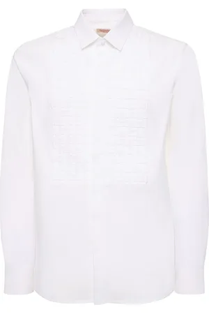 VALENTINO Cotton Plastron Shirt