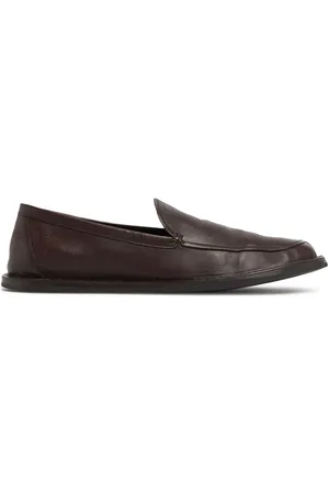 The Row Cary Leather Loafers