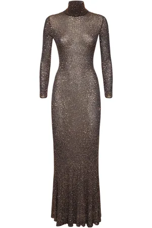 Balenciaga Shiny Viscose Effect Maxi Dress