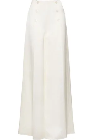 Ralph Lauren Linen Blend Split Wide Pants