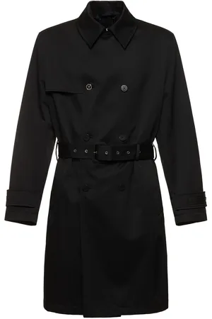 VERSACE Cotton Gabardine Trench Coat