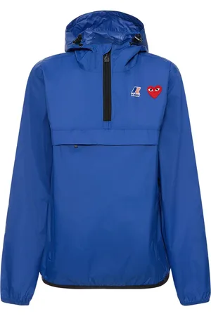 Comme des Garçons K-way Logo Half Zip Nylon Jacket