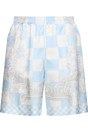 VERSACE Medusa Printed Silk Twill Shorts