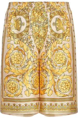 VERSACE Barocco Printed Silk Shorts