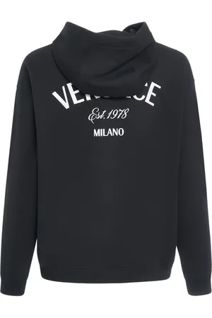 VERSACE Logo Cotton Hoodie