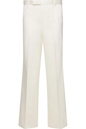 Thom Browne Low Rise Cotton Belt Loop Pants