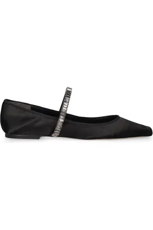 Tory Burch Crystal Satin Ballerina Flats