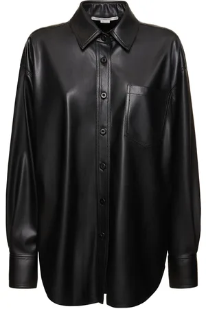 Stella McCartney Faux Leather Oversized Shirt
