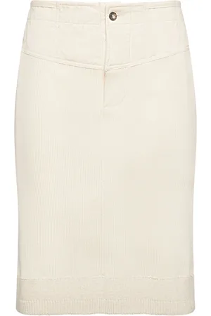 Bottega Veneta Compact Cotton Rib Jersey Skirt