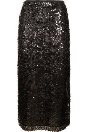 Msgm Sequined Midi Skirt