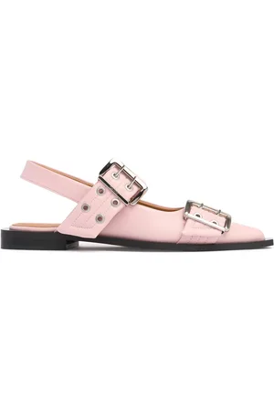 Ganni 20mm Feminine Chunky Slingback Flats