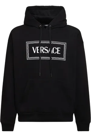 VERSACE Logo Cotton Hoodie
