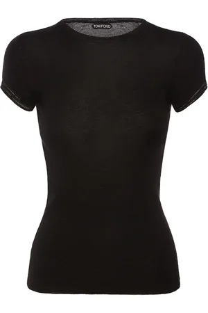 Tom Ford Cashmere & Silk Knit Short Sleeve Top