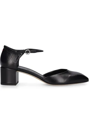 Aeyde 45mm Magda Nappa Leather Heels