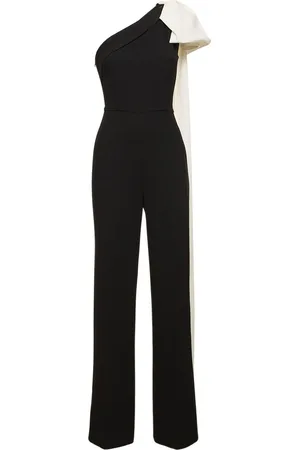 Roland Mouret Asymmetric Stretch Cady Jumpsuit