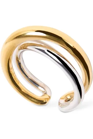 CHARLOTTE CHESNAIS Bague Initial Vermeil & Silver Ring