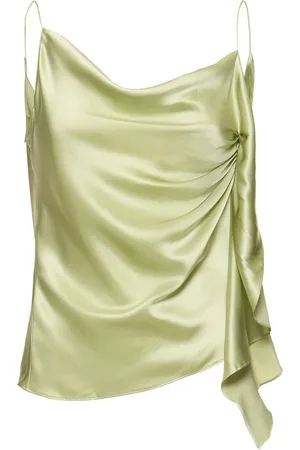 CHRISTOPHER ESBER Cusco Draped Silk Cami Top