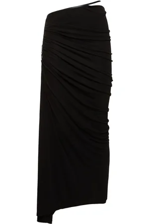 CHRISTOPHER ESBER Framed Draped Viscose Midi Skirt