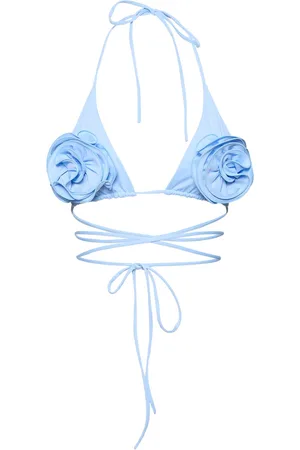 MAGDA BUTRYM 3d Flower Tech Triangle Bikini Top