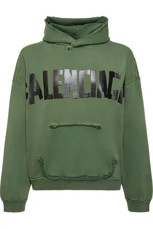 Balenciaga Logo Gaffer Type Vintage Cotton Hoodie