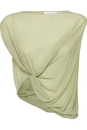 CHRISTOPHER ESBER Castillo Jersey Draped Sleeveless Top
