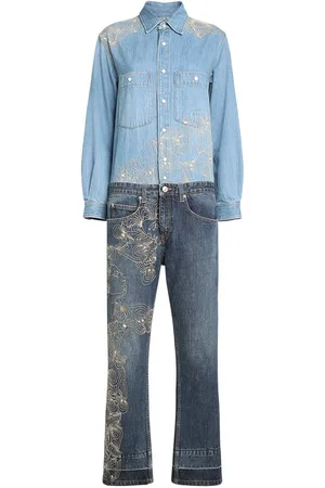 Isabel Marant Imane Cotton Denim Jumpsuit