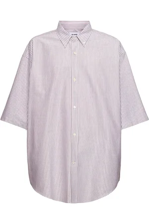 Hed Mayner Pinstriped Heavy Cotton Shirt