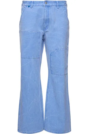 Acne Studios Palma Patch Logo Cotton Canvas Pants