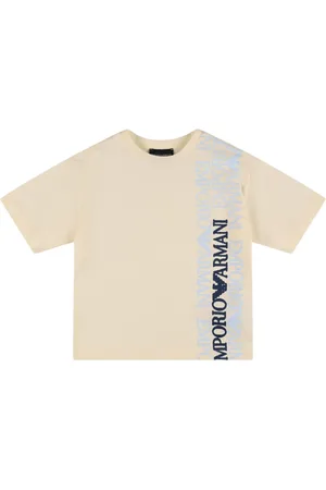 Emporio Armani Logo Print Cotton Jersey T-shirt