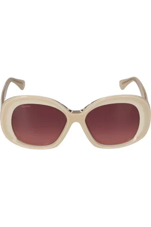 Max Mara Edna Round Acetate Sunglasses
