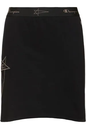Rick Owens Champion Logo Jersey Mini Skirt