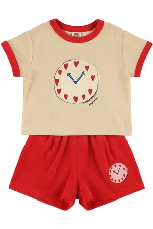Jelly Mallow Cotton Blend Terry T-shirt & Shorts