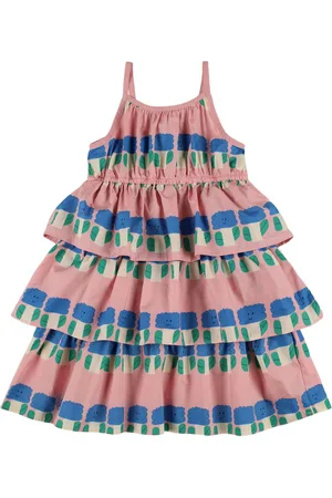 Jelly Mallow Tiered Cotton Dress