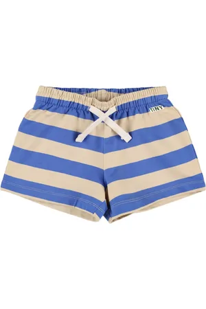 Tiny Cottons Striped Cotton Blend Shorts