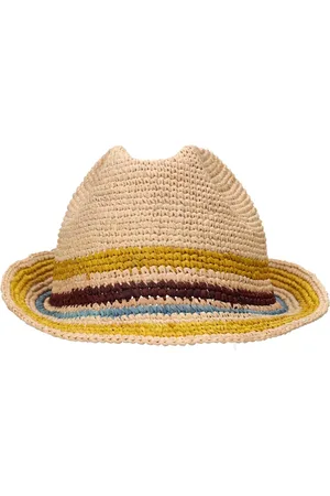 BONPOINT Raffia Crochet Bucket Hat