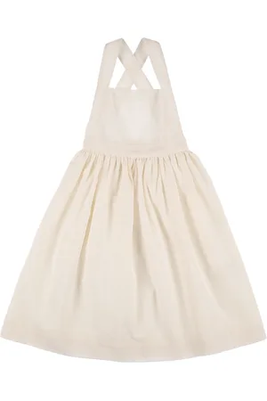 BONPOINT Cotton Blend Dress W/appliqués