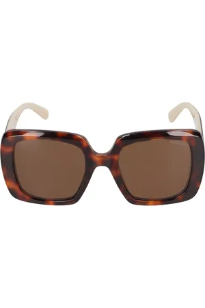 Moncler Blanche Acetate Squared Sunglasses