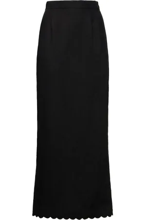 POSSE Zayla Linen Midi Pencil Skirt