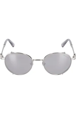 Moncler Owlet Round Metal Sunglasses