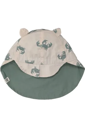 Liewood Crab Print Reversible Organic Cotton Hat