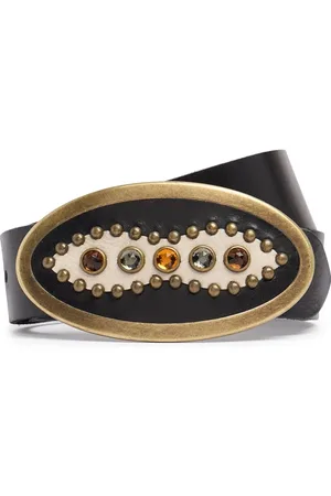 HTC 4.2cm Rodeo Studded Leather Belt