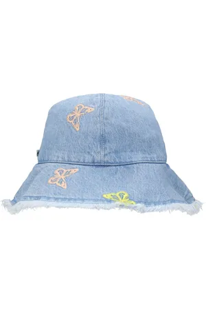 The New Society Embroidered Cotton Bucket Hat