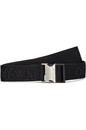OFF-WHITE 3.5cm Tuc Long Viscose Blend Tape Belt