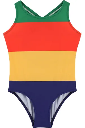 Mini Rodini Striped Recycled Tech One Piece Swimsuit