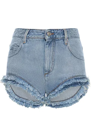 Isabel Marant Eneidao Fringed Cotton Denim Shorts