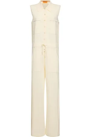 Guest In Residence Breezy Sleeveless Cotton Jumpsuit