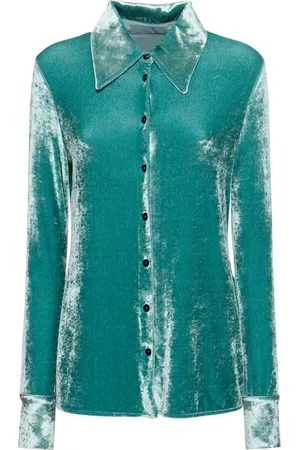 Jil Sander Velvet Jersey Long Sleeve Shirt