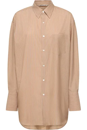 Auralee Super Fine Wool Striped Shirt