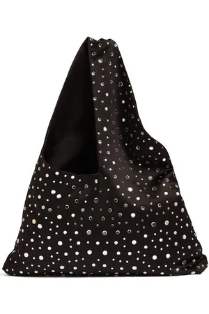 GIUSEPPE DI MORABITO Crystal & Satin Top Handle Bag